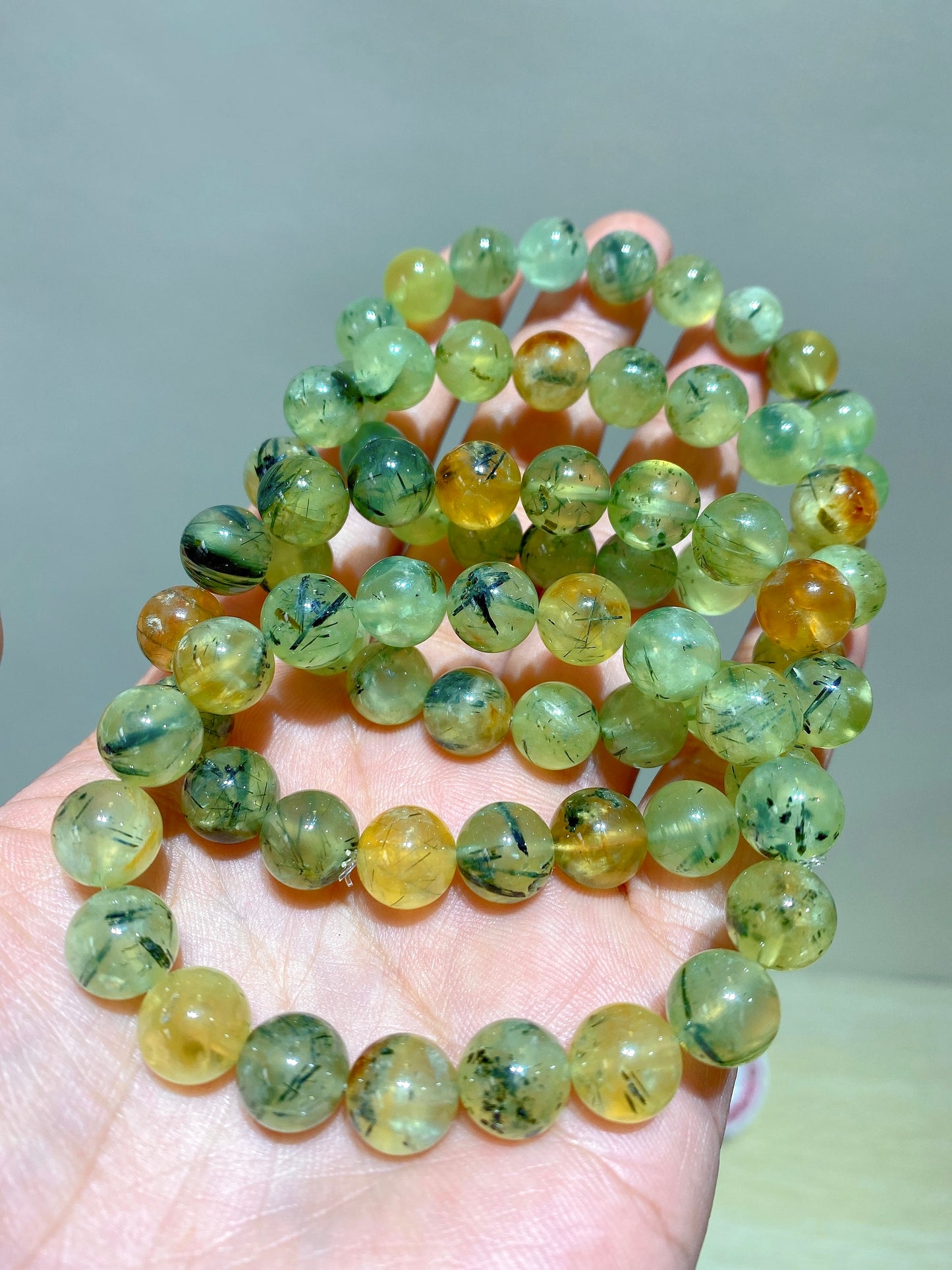 Natural Prehnite bracelet