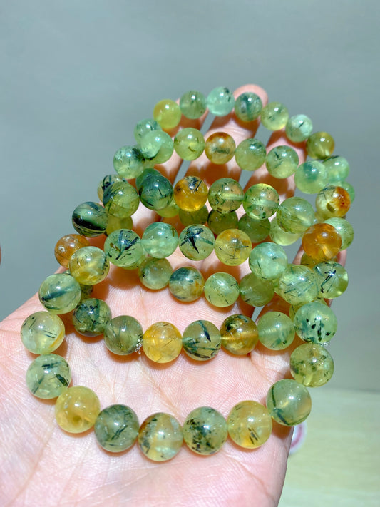 Natural Prehnite bracelet
